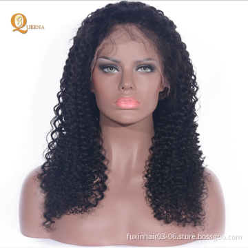 New Fashion Brazilian Women Hair Wig,Kinky Curly Lace Frontal Wig Human Hair,Full Stock 100 Human Hair Lace Front Wigs with Bang